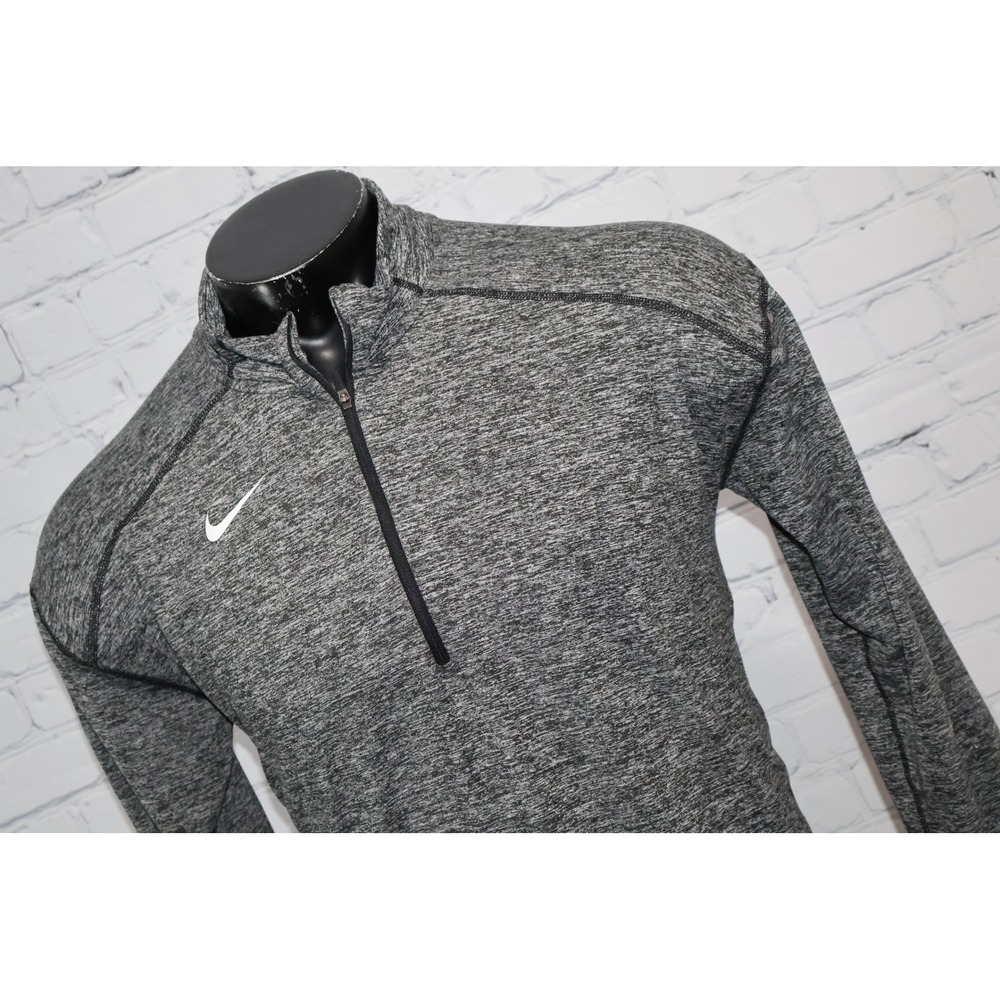 Nike Running 1/4 Zip Shirt Mens Large NBA TV Pullover Basketball Polyester *